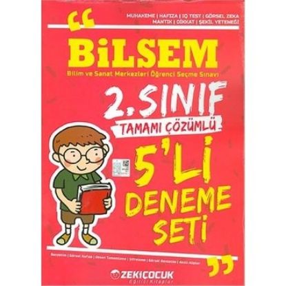 Zeki Çocuk Yayınları 2. Sınıf Bilsem 5'li Deneme Seti resmi