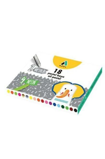 Adel 18 Li Pastel Boya 2 Metalik 4 Neon resmi