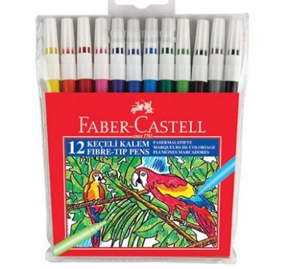 Faber Castell 12 Li Keçeli Kalem resmi