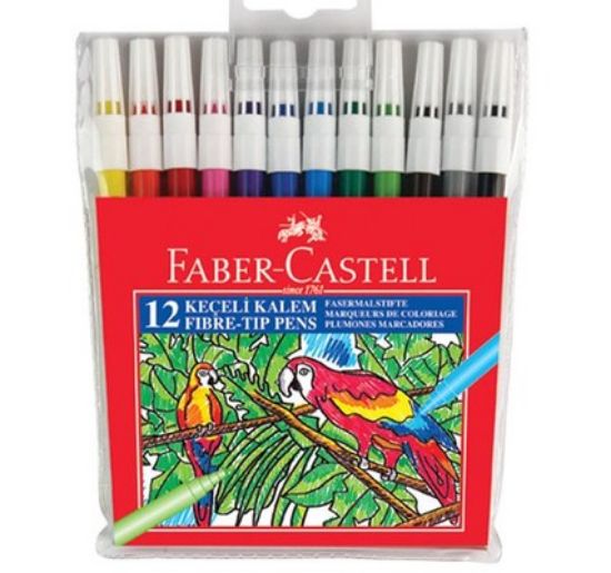 Faber Castell 12 Li Keçeli Kalem resmi