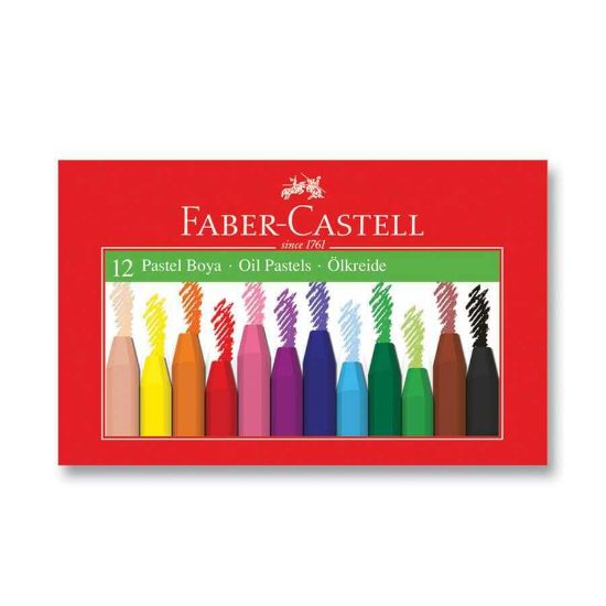 Faber Castell 12 Li Pastel Boya resmi