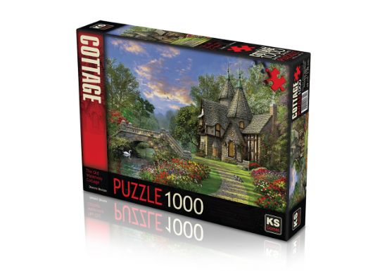Ks Games- The Old Waterway Cottage Dominic Davison 1000 Parça Puzzle resmi