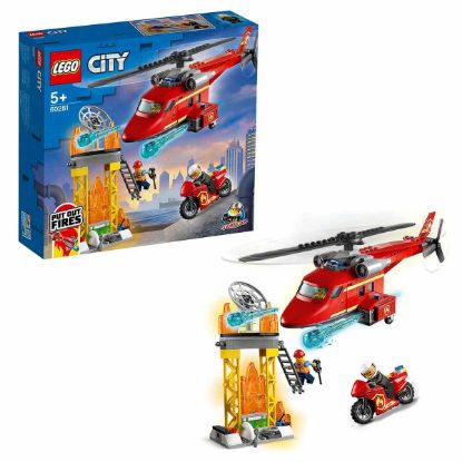 LEGO City Fire İtfaiye Kurtarma Helikopteri 60281 resmi