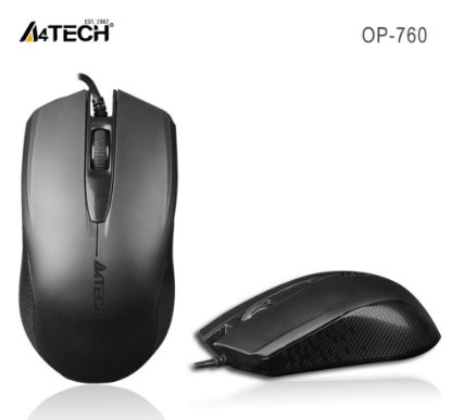 A4 Tech Op-760 Usb Siyah V-Track 1000 Dpı Mouse resmi