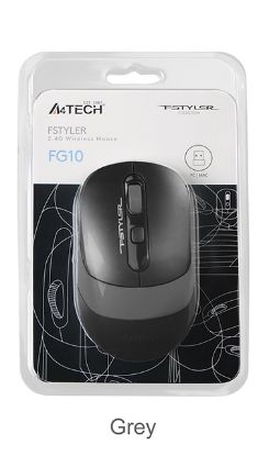 A4 Tech Fg10S Silent Gri Nano Kablosuz Optik 2000 Dpı Mouse (Sessiz) resmi