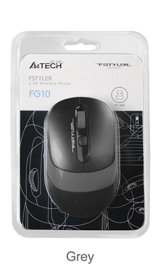 A4 Tech Fg10S Silent Gri Nano Kablosuz Optik 2000 Dpı Mouse (Sessiz) resmi
