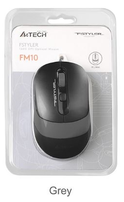 A4 Tech Fm10 Usb Fstyler Gri Optik 1600 Dpı Mouse resmi