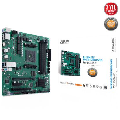 Asus Pro B550M-C/CSM AMD AM4 Ddr4 4600Mhz M2 Hdmi/Dvi/Vga Anakart resmi