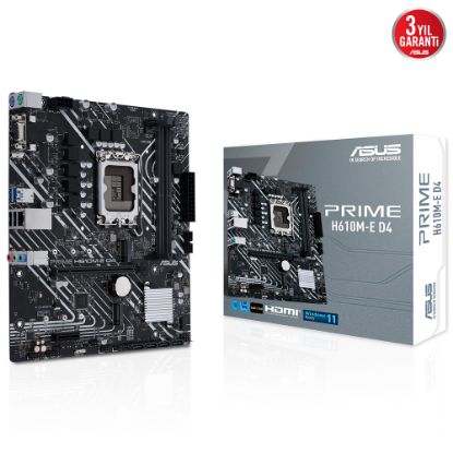 Asus Prime H610M-E D4 H610 3200 Mhz Ddr4 Lga1700 Matx Anakart resmi