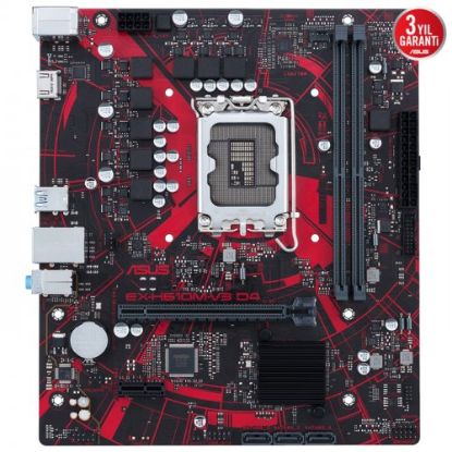 Asus EX-H610M-V3 D4 Intel H610 Soket 1700 DDR4 3200MHz mATX Gaming (Oyuncu) Anakart resmi