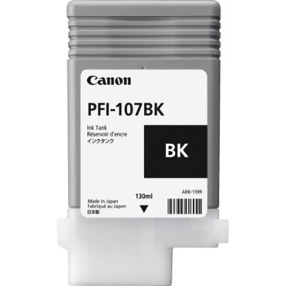 Canon PFI-107BK Black Siyah Plotter Kartuş IPF770/775 resmi