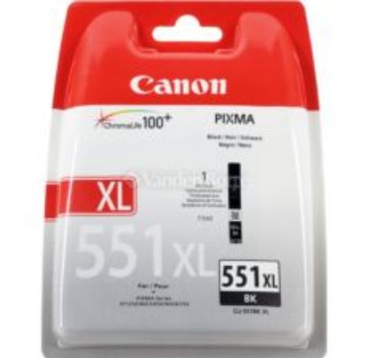 Canon CLI-551XL BK Black Siyah Yüksek Kapasiteli Mürekkep Kartuş IP7250 MX925 resmi