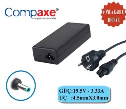 Compaxe CLH-308 Hp 19V-3.33A 4.5-3.0 Pin Notebook Adaptörü resmi