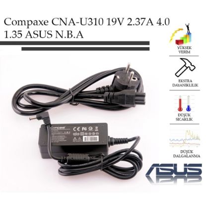 Compaxe CNA-U310 19v 2.37a 4.0 1.35 Asus Notebook resmi