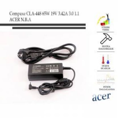Compaxe CLA-448 65w 19v 3.42a 3.0-1.1 Notebook Adaptörü resmi