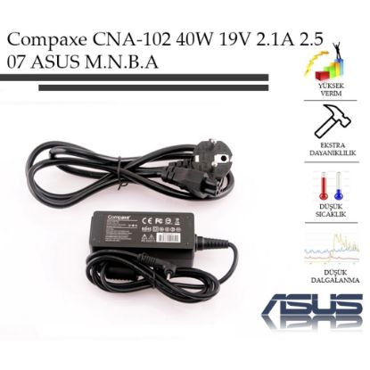 Compaxe CNA-102 40W 19V 2.1A 2.5-07 Asus Adaptör resmi