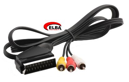 ELBA C50338 SCART TO 3RCA 1.5MT KABLO resmi