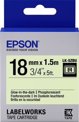 Epson LK-4YBP Pastel Sarı Üzeri Siyah 12mm 9metre resmi