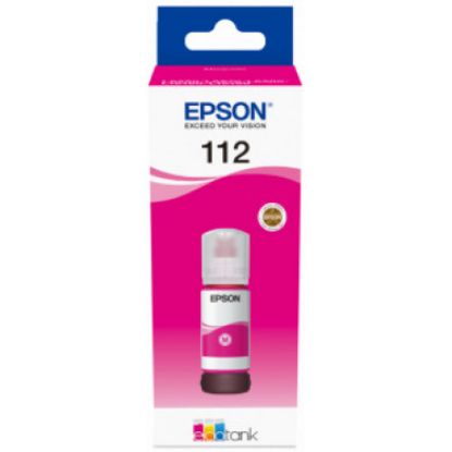 Epson T06C3 (112) Magenta Kırmızı Şişe Mürekkep 13T06C34A resmi