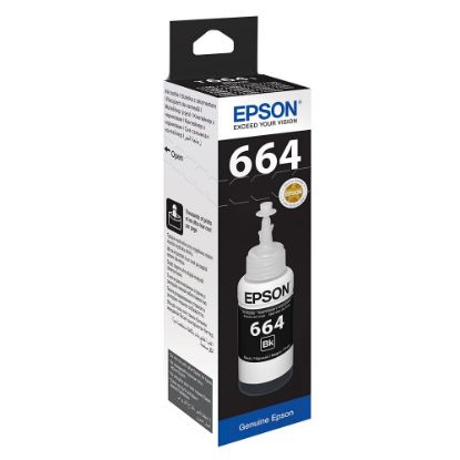 Epson T6641 Black Siyah Şişe Mürekkep T66414A resmi