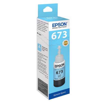 Epson T6735 Light Cyan Açık Mavi Şişe Mürekkep T67354A resmi