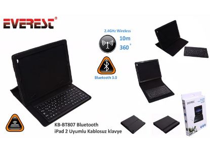 Everest KB-BT807 Bluetooth iPad 2 Uyumlu Q Multimedia Kablosuz klavye resmi