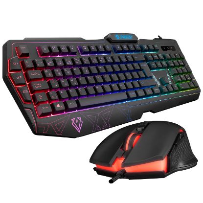 Everest KM-6168 FORMULA COMBO Usb 3 Makro Tuşlu RGB Aydınlatmalı Q Gaming Oyuncu Klavye Mouse Set resmi