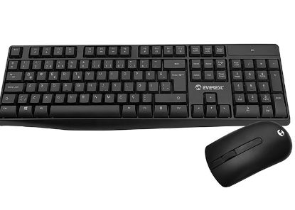 Everest KM-7500 Siyah Kablosuz Q Multimedia Klavye + Mouse Set resmi