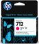 HP 712 Magenta Kırmızı 29ML Plotter Kartuşu 3ED68A resmi