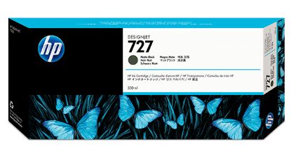 HP 727 Matte Black Mat Siyah 300ML Plotter Kartuşu C1Q12A resmi