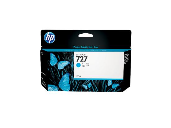 HP 727 Cyan Mavi 130ML Plotter Kartuşu B3P19A resmi