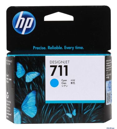 HP 711 Cyan Mavi 29ML Plotter Kartuşu CZ130A resmi