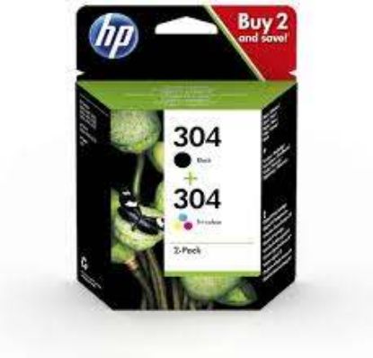 HP 304 Black/Color Siyah/Renkli Multi Paket 3JB05AE resmi