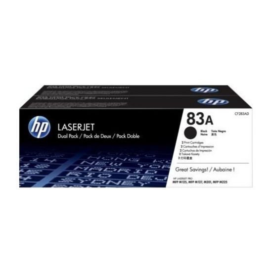 HP 83AF Black Siyah Çiftli 1.500 Sayfa Toner CF283AF resmi