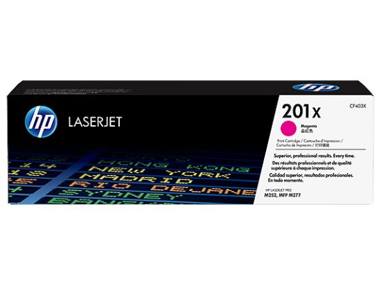 HP 201X Magenta Kırmızı Yüksek Kapasite 2.800 Sayfa Toner CF403X resmi