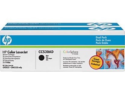 HP 304A Black Siyah Çiftli 3.500 Sayfa Toner CC530AD resmi