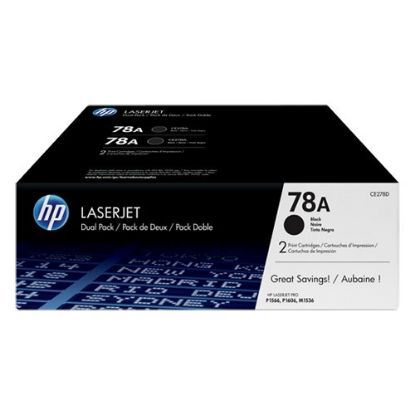 HP 78AF Black Siyah Çiftli 2.100 Sayfa Toner CE278AF resmi