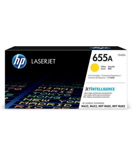 HP 655A Yellow Sarı 10.500 Sayfa Toner CF452A resmi