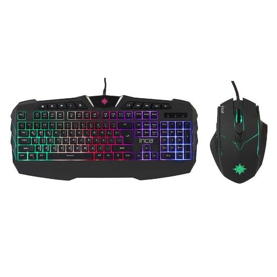 INCA IKG-310 Ruthless Rainbow Efect Gaming Klavye Mouse Set resmi