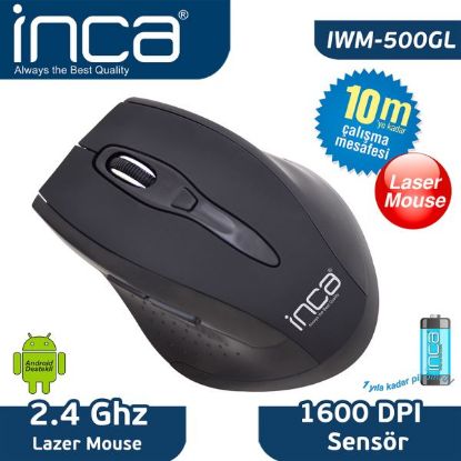 Inca IVM-500GL 500GL 2.4GHZ Wireless 1600DPİ Mouse resmi