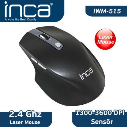 Inca IWM-515 1300-3600 High Dpi Low Power Laser Wireless Mouse resmi