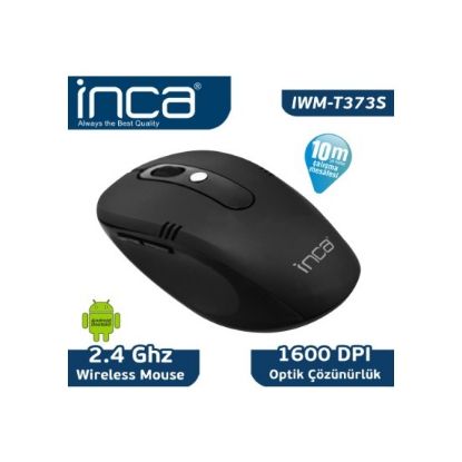 Inca IWM-T373S 2.4ghz Kablosuz Siyah Mouse 1600dpi resmi