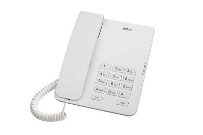 Karel Tm140 Beyaz Analog Masa Üstü Kablolu Telefon resmi