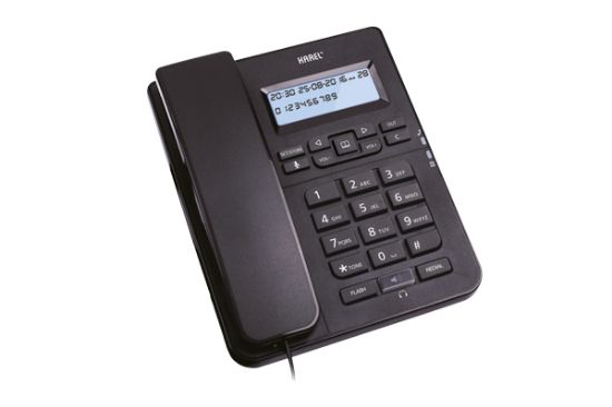 Karel TM145 Siyah Kulaklıklı Ekranlı Masa Üstü Telefon resmi