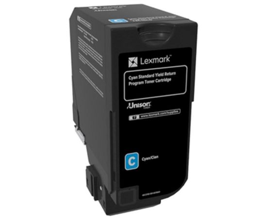 Lexmark 74C5SC0 7.000 Sayfa Cyan Mavi Toner CS720/725 CX725 resmi