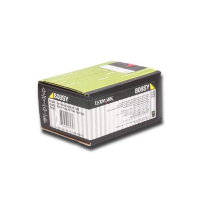 Lexmark 80C80Y0 1.000 Sayfa Yellow Sarı Toner CX310/410/510 808Y resmi