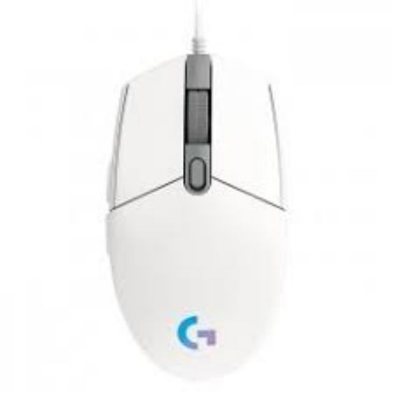 Logitech 910-005824 G102 LightSync Beyaz 8000DPI 6 Tuş Optik RGB White Kablolu Gaming (Oyuncu) Mouse resmi
