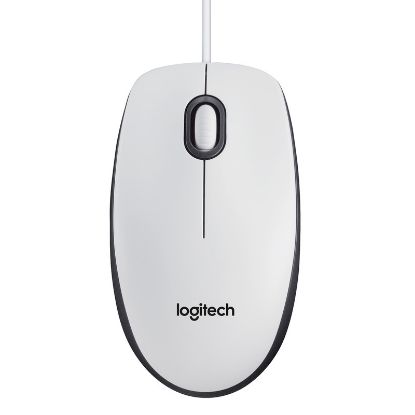 Logitech 910-003360 B100 Beyaz Kablolu Mouse resmi