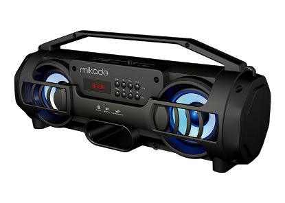 Mikado MD-BT38 Freestyle Siyah Işıklı BT/TF/USB/AUX/TWS Kablosuz MP3 Oynatıcı Hopar resmi
