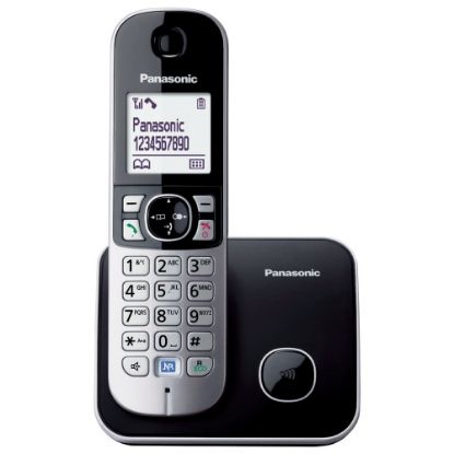Panasonic KX-TG6811 Siyah Telsiz Dect Telefon Elektrik Kesintisinde Konuşabilme resmi